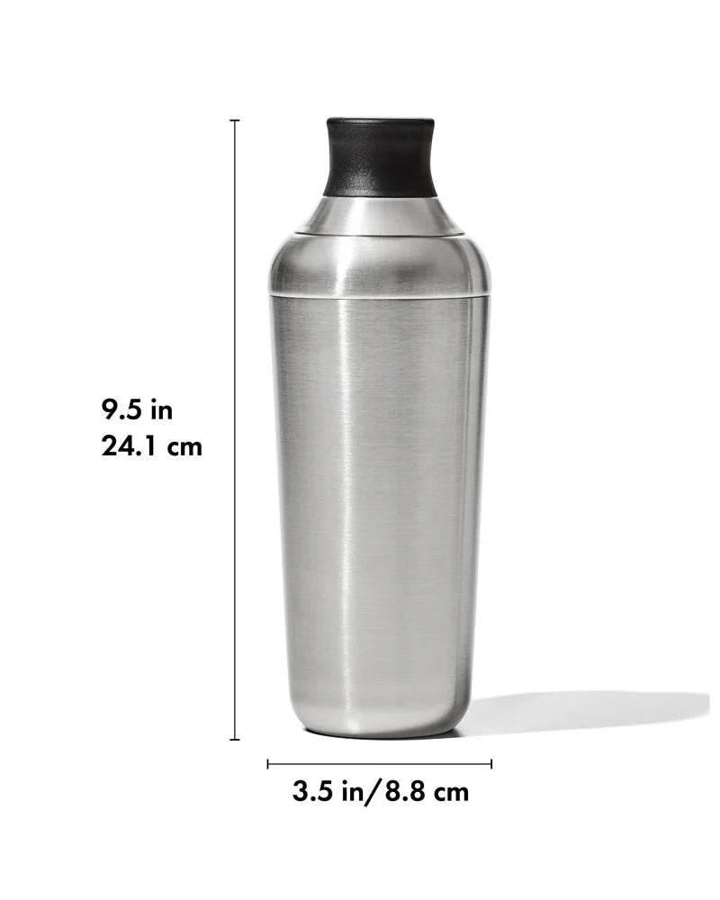 Single Wall Cobbler Cocktail Shaker, Stainless Steel