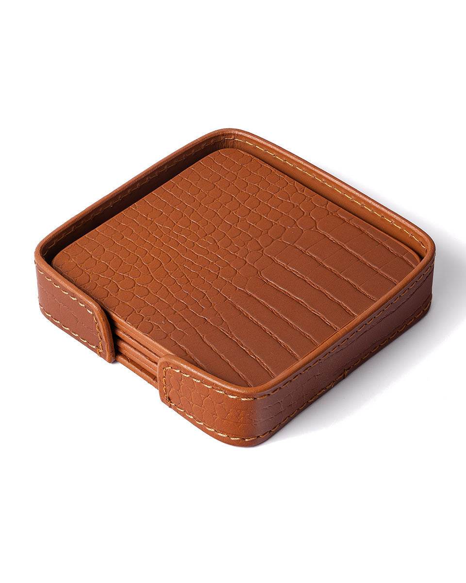 Sterling Square Coaster, Tan