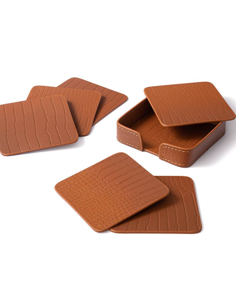 Sterling Square Coaster, Tan
