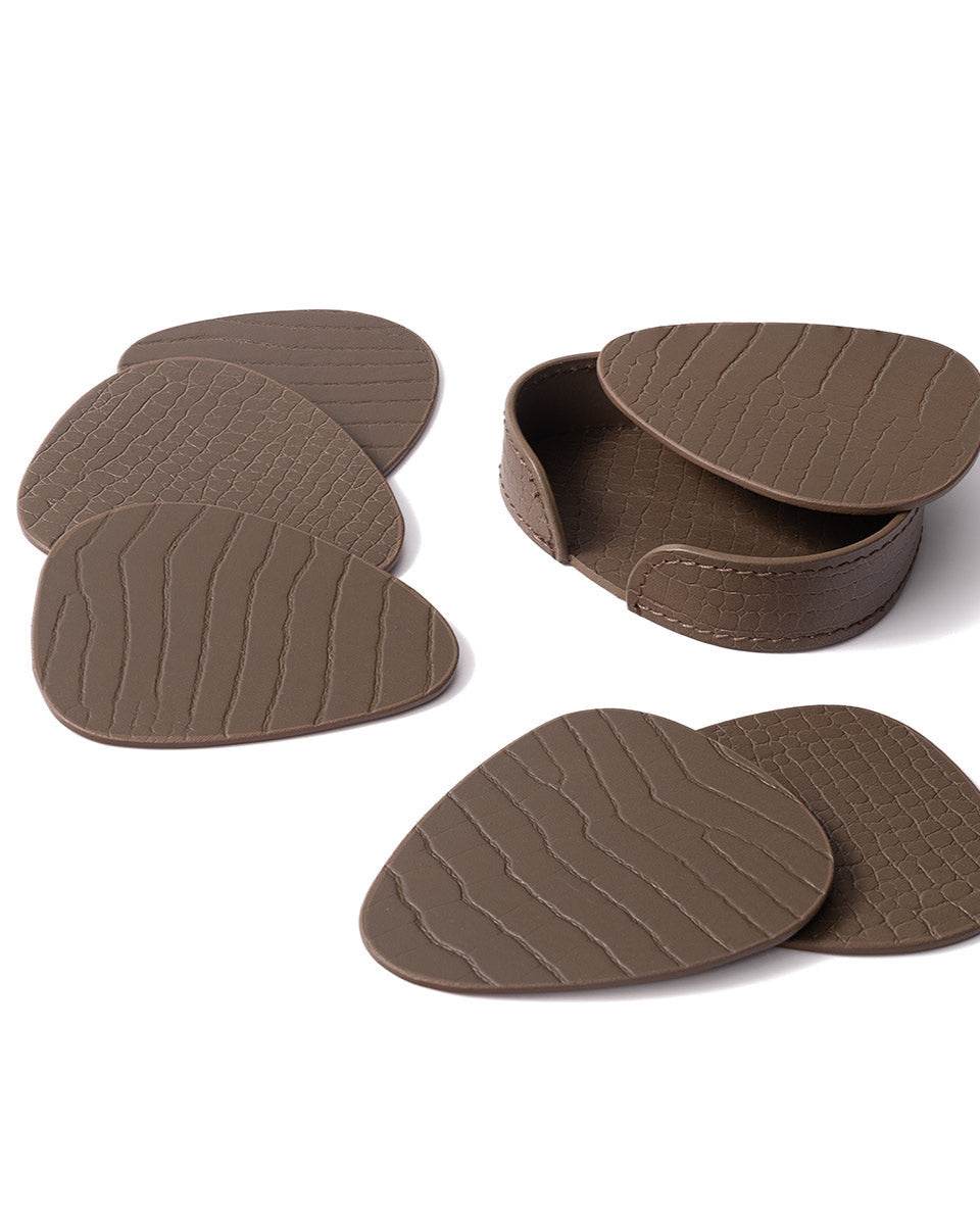 Sterling Abstract Coaster, Taupe