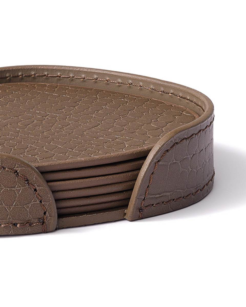 Sterling Abstract Coaster, Taupe