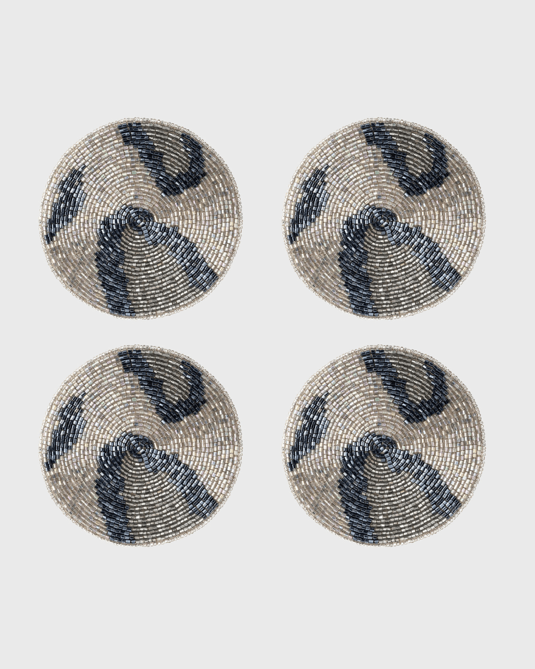 Animal Pattern Coasters, Silver