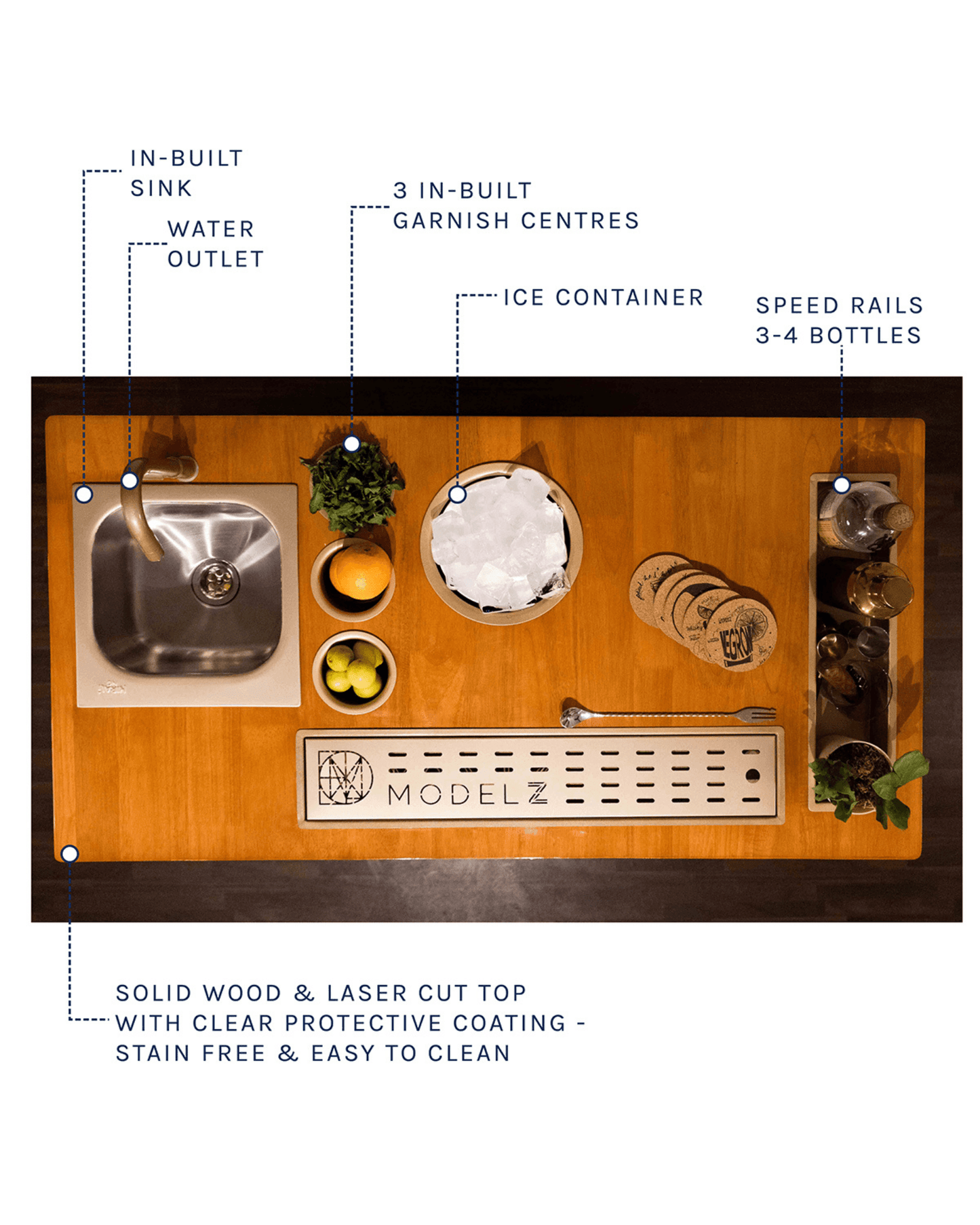 luxurious HAUS OF BARS Model Z Home Bar