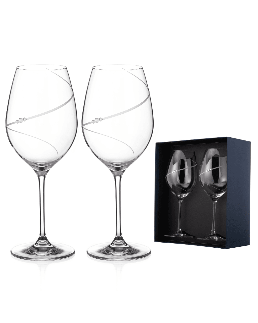 Silhouette Red Wine Glass