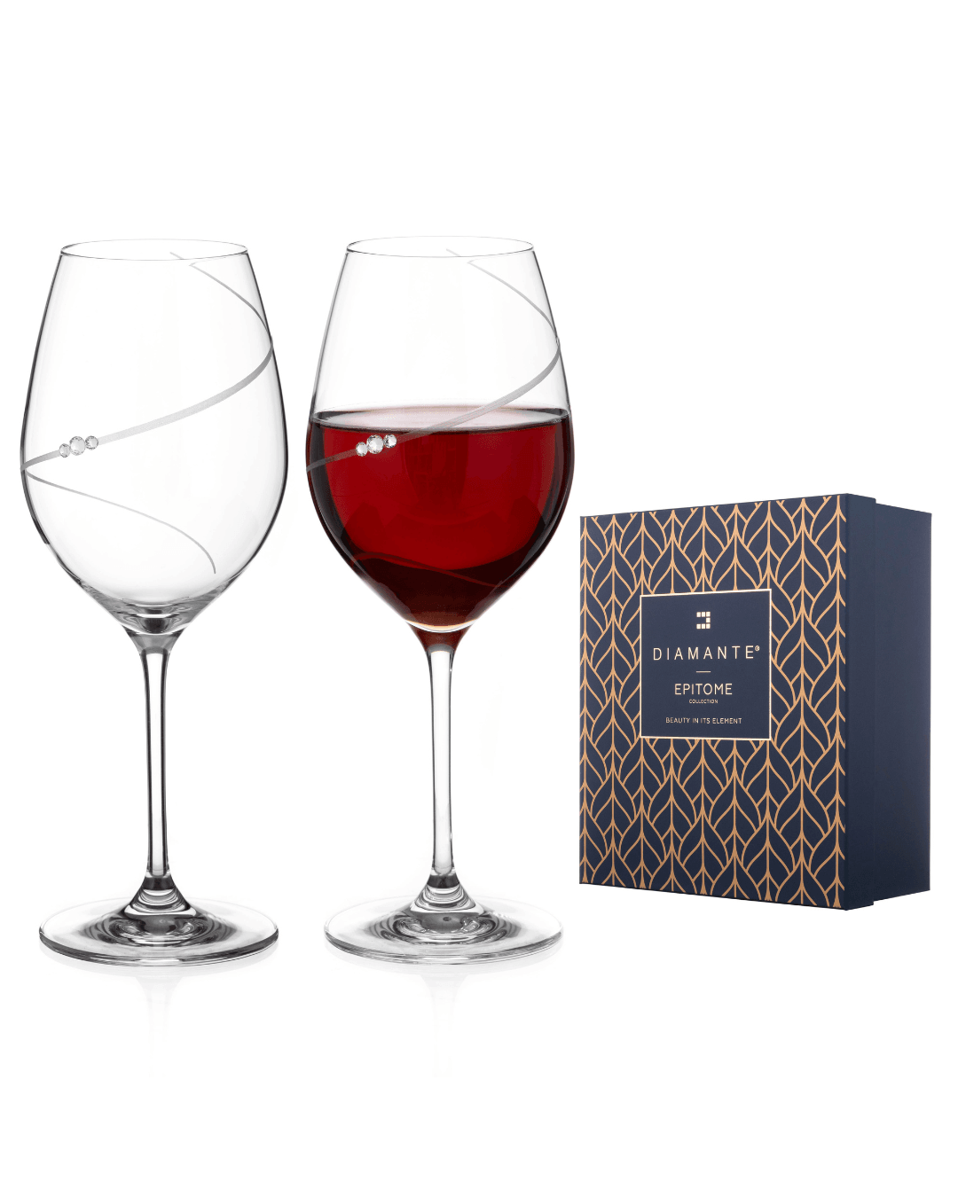 Silhouette Red Wine Glass