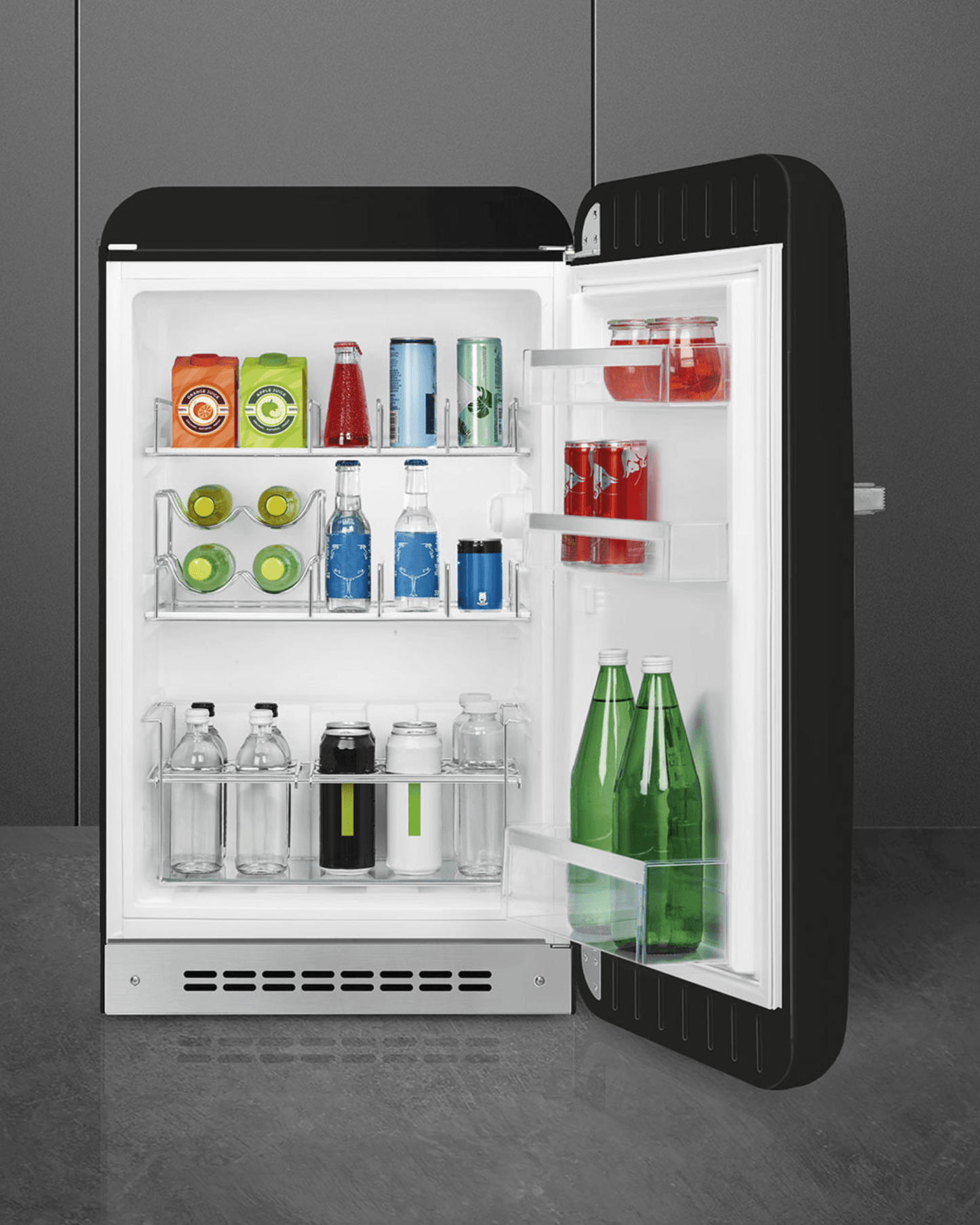 Minibar Refrigerator (Fab10R) – 50’s Style, Black