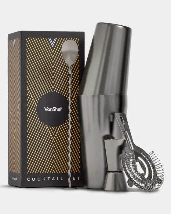 Boston Cocktail Set, Brushed Graphite