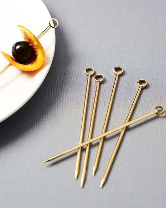 Belmont Cocktail Picks, Gold