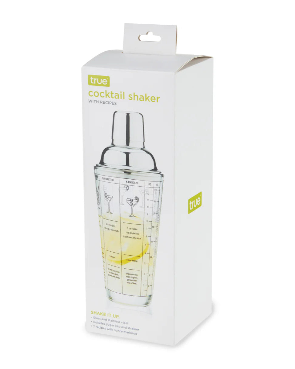 Glass Recipe Cocktail Shaker
