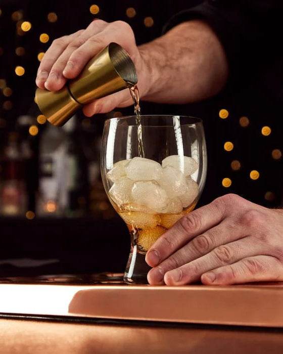 Boston Cocktail Shaker Set, Brushed Gold