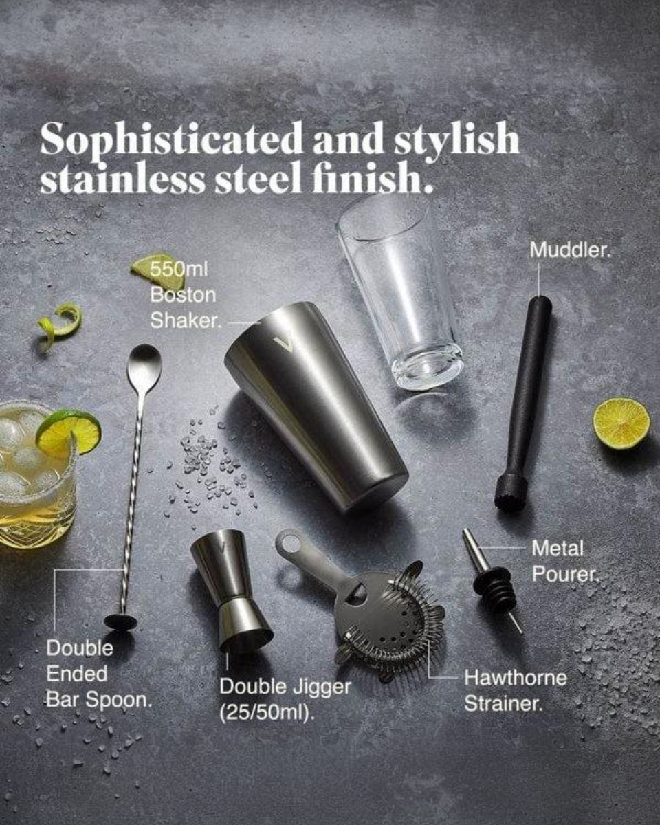 Boston Cocktail Shaker Set, Stainless Steel