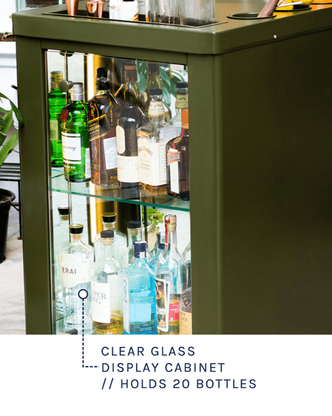 HAUS OF BARS Model X Home Bar with Wooden Vinyl