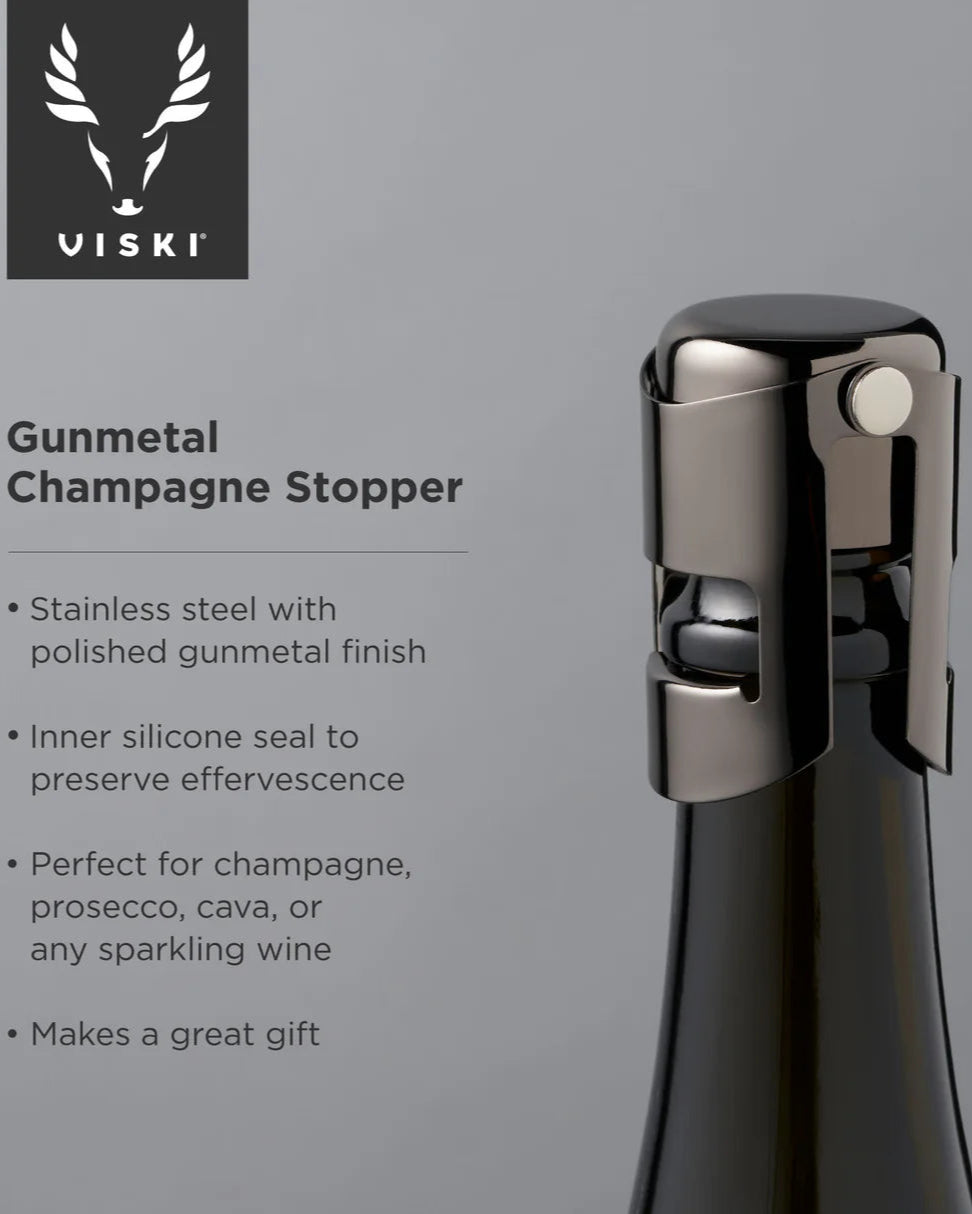 Warren Champagne Stopper, Gun Metal