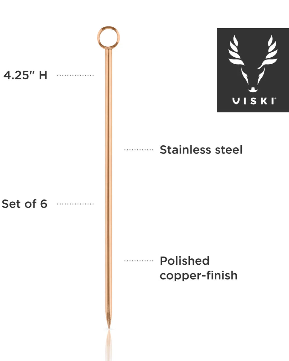 Summit Cocktail Picks, Copper
