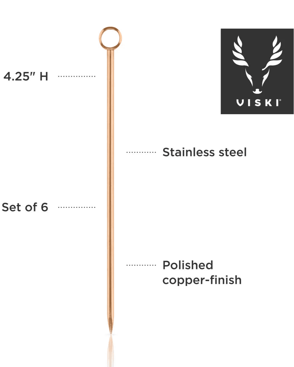 Summit Cocktail Picks, Copper