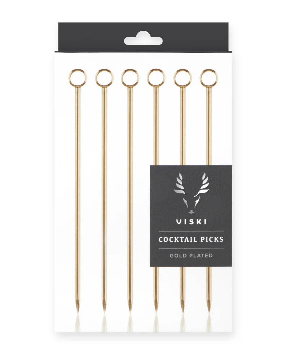 Belmont Cocktail Picks, Gold