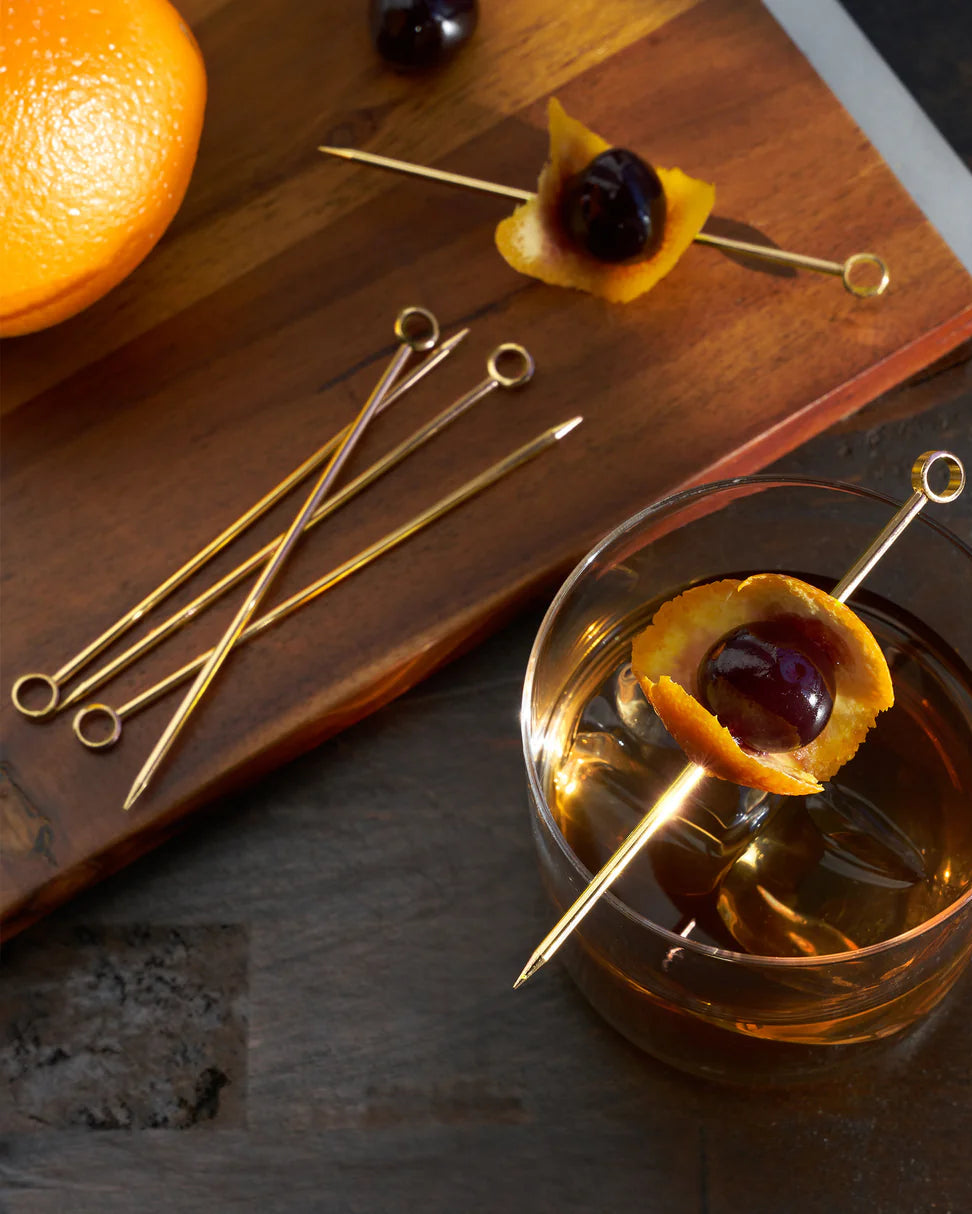 Belmont Cocktail Picks, Gold