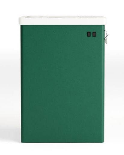 Model X Emerald Green Leather Vinyl Finish Bar