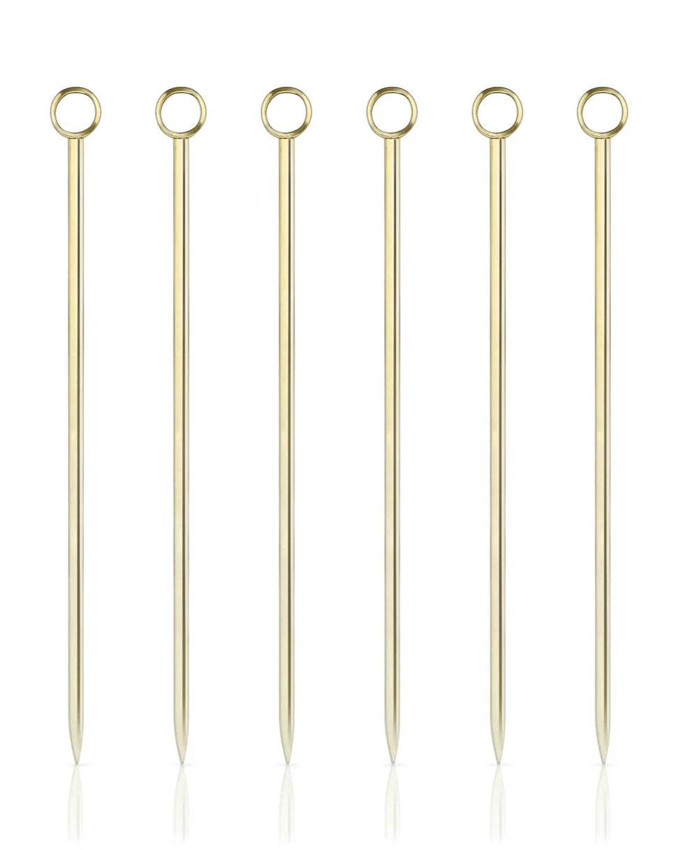 Belmont Cocktail Picks, Gold