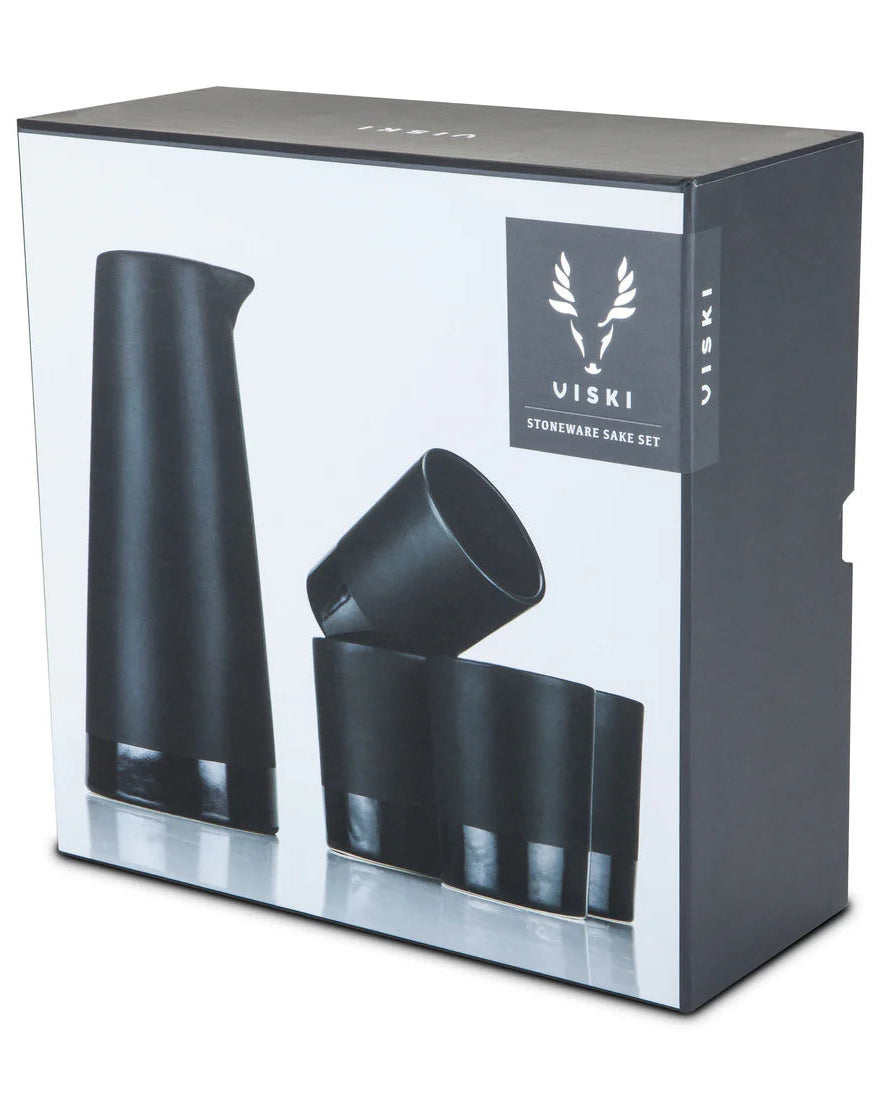 Stoneware Sake Set, 5 pc