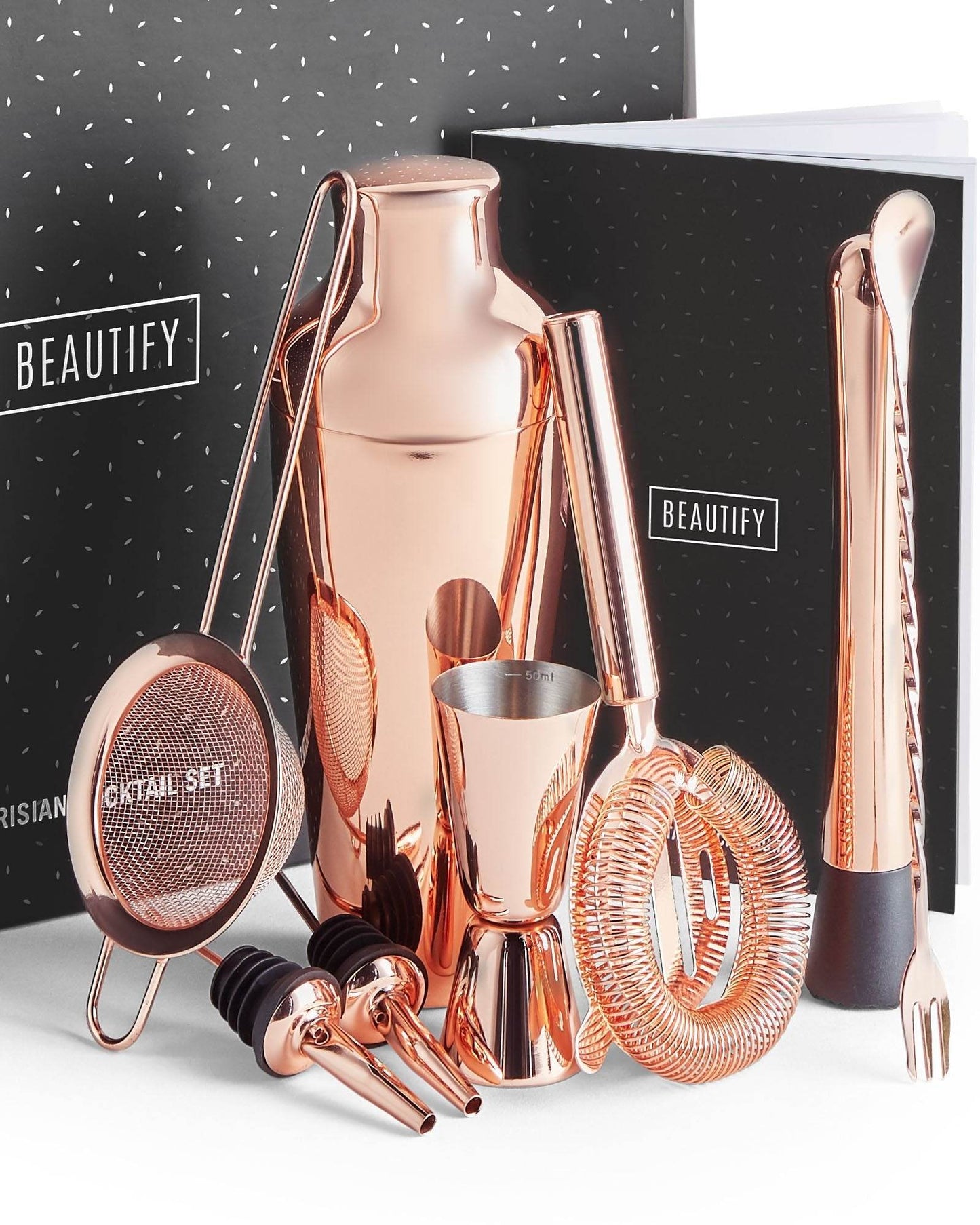 Parisian Rose Gold Cocktail Set