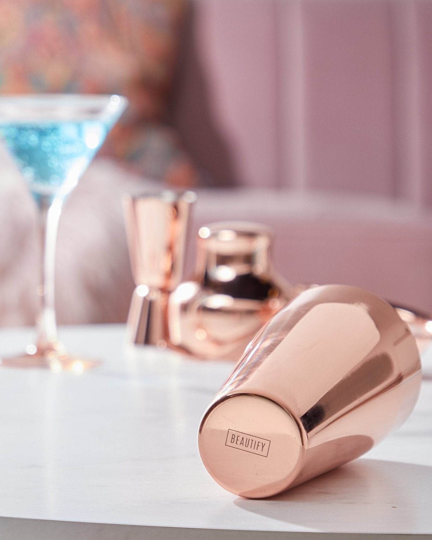 Parisian Rose Gold Cocktail Set