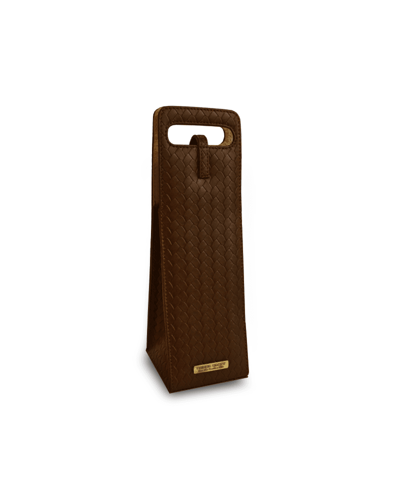 Wine Bottle Caddy, Brown
