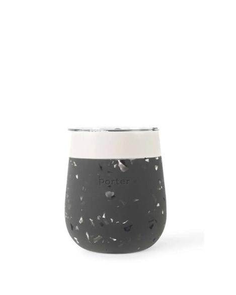 Travel Wine Glass, Terrazzo Charcoal