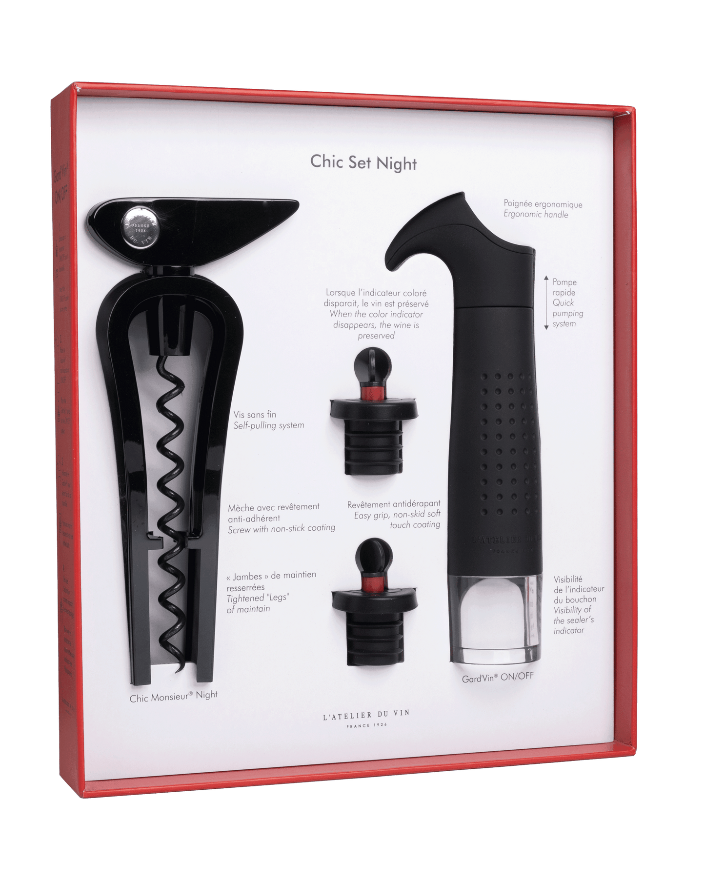 Chic Set Night - Wine Accessory Gift Set