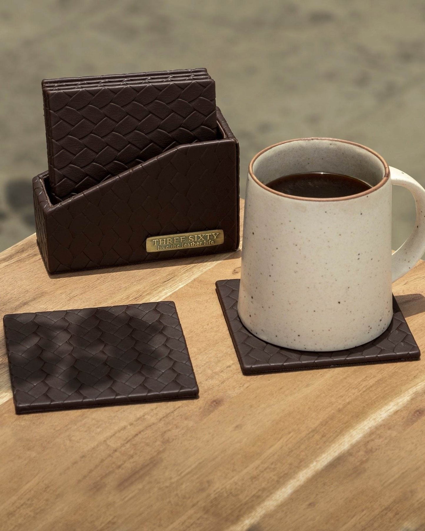 Entwine Coasters - Brown