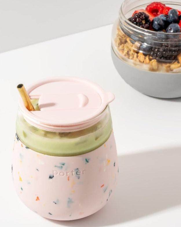 Travel Wine Glass, Terrazzo Blush