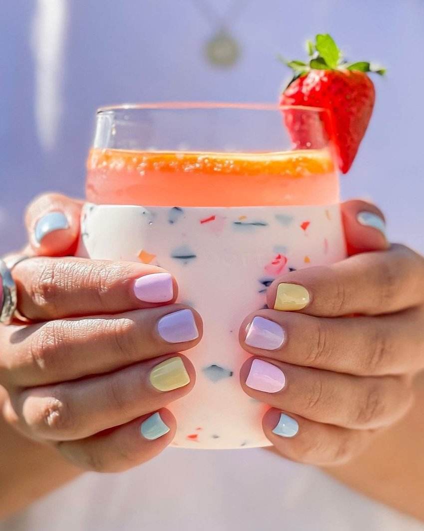 Travel Wine Glass, Terrazzo Cream