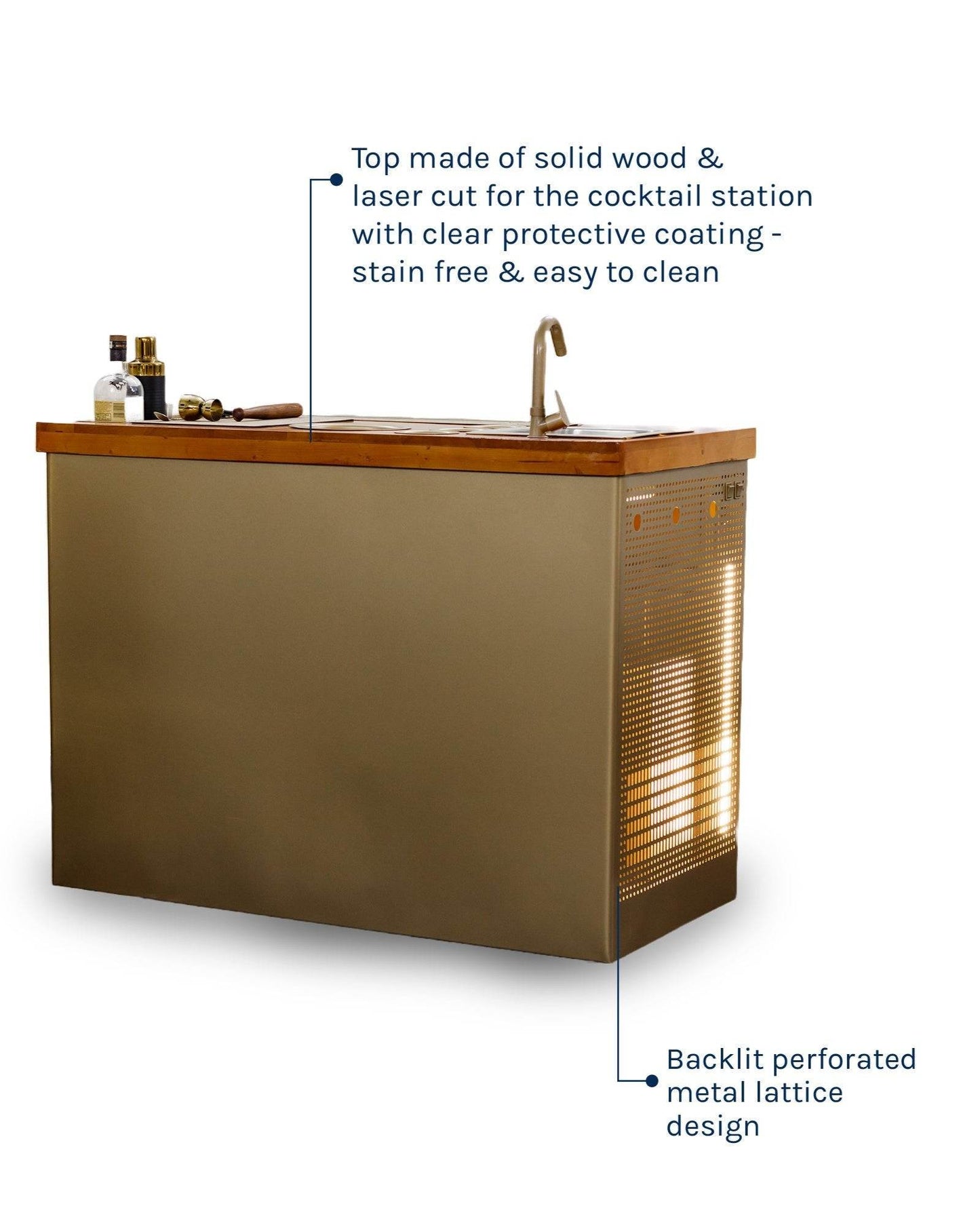 Wooden Top Gold Lattice Online