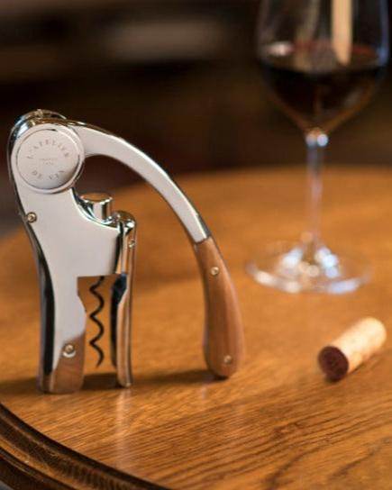 Oeno Motion Wood & Chrome Vertical Lever Corkscrew