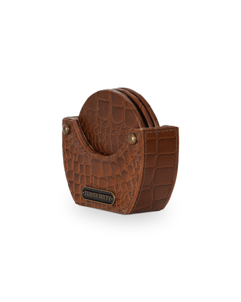 Eden Round Coasters, Tan