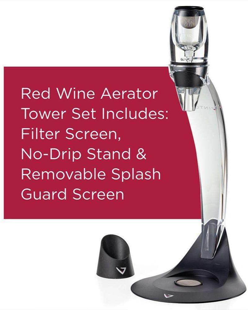 Red Wine Aerator Tower Set