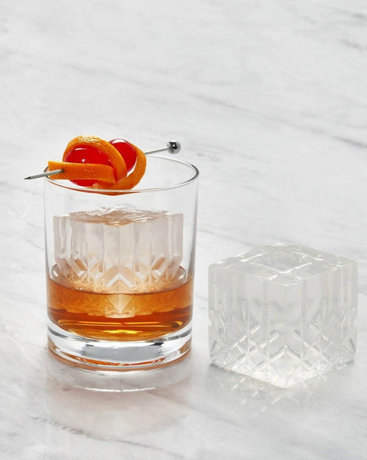 Crystal Cocktail Ice Tray, Charcoal