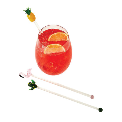 Tropical Glass Stirrers