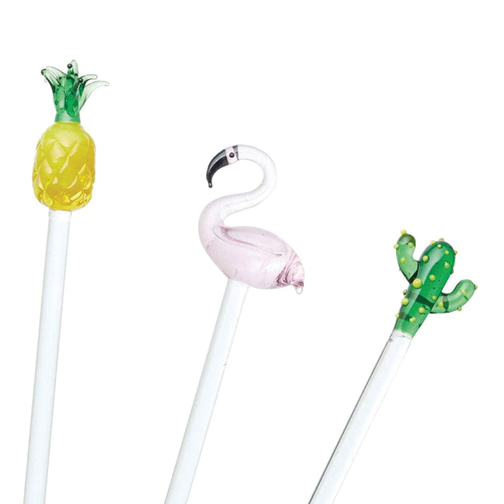 Tropical Glass Stirrers