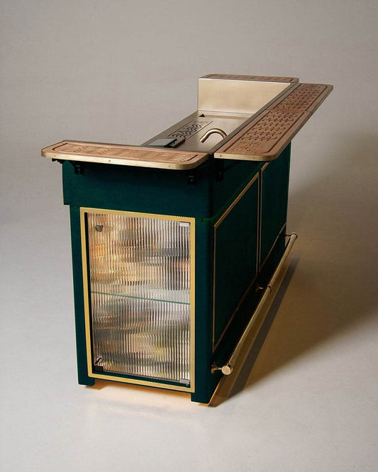 Double Model X 2.0 - Imperial Emerald green leather Wrap Finish & Matt Gold