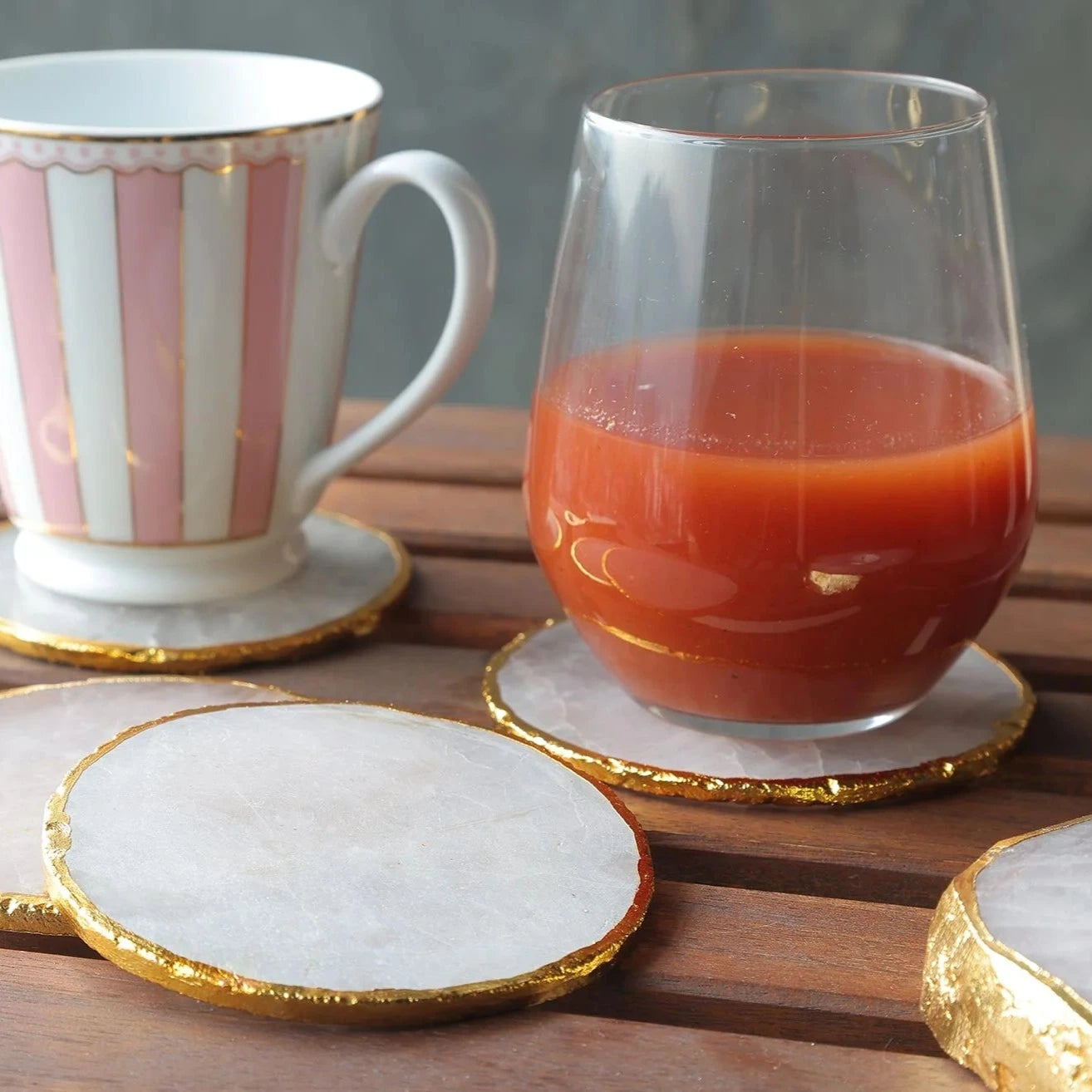 Quartz Coasters, Rose