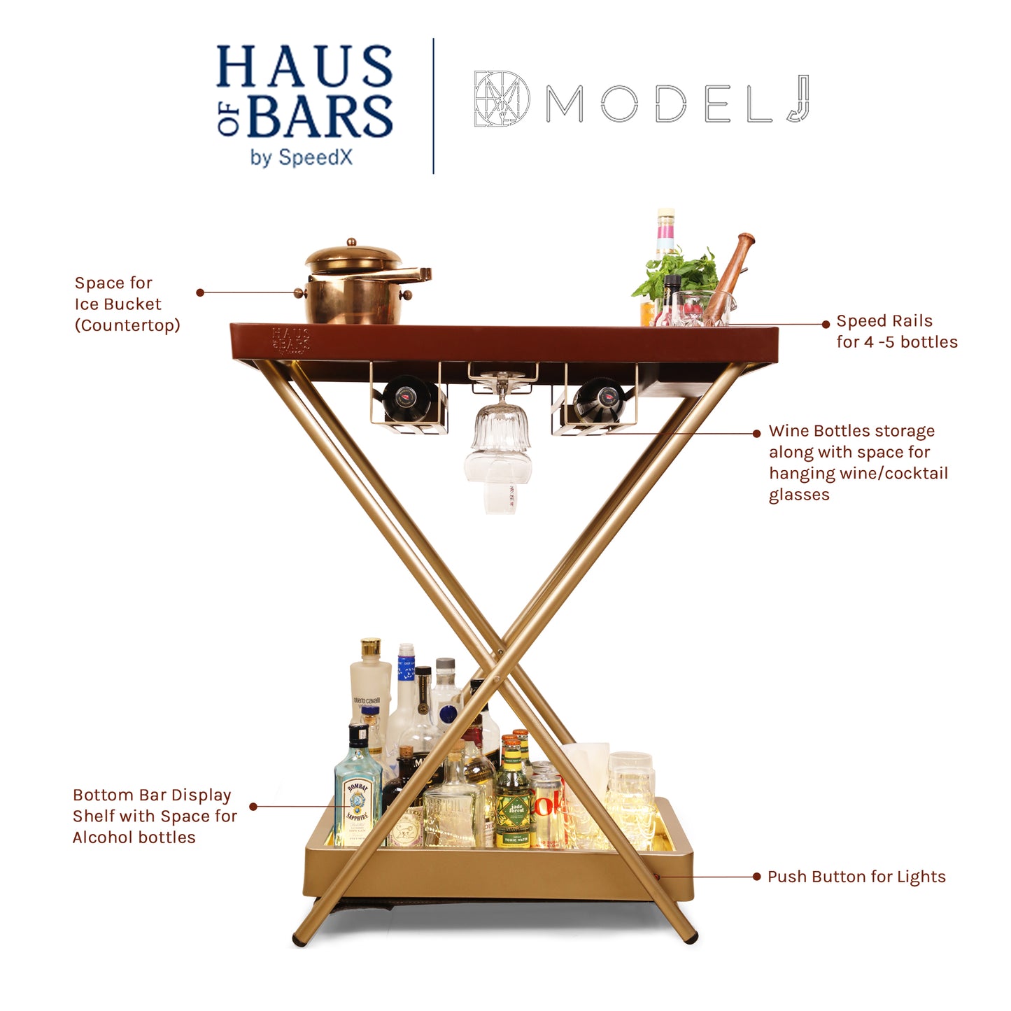 Model J - Foldable Bar Table