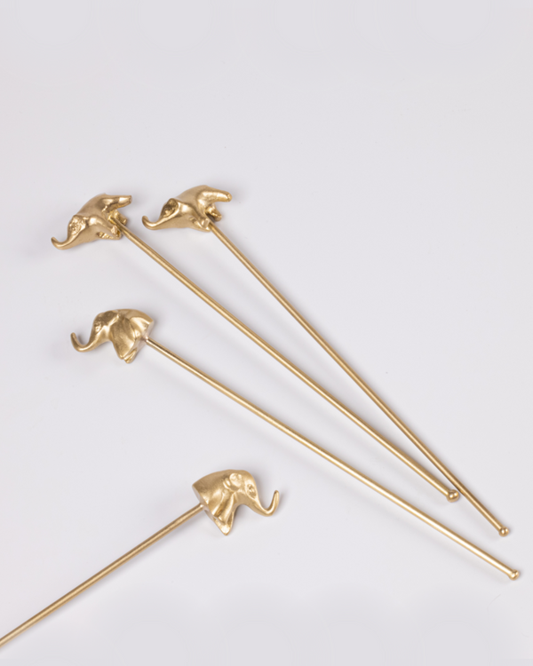 Hathi Brass Cocktail Stirrers