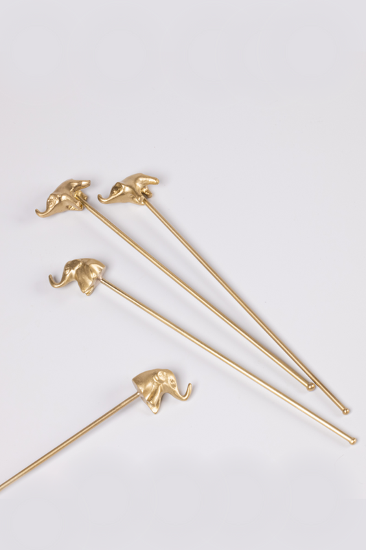 Hathi Brass Cocktail Stirrers