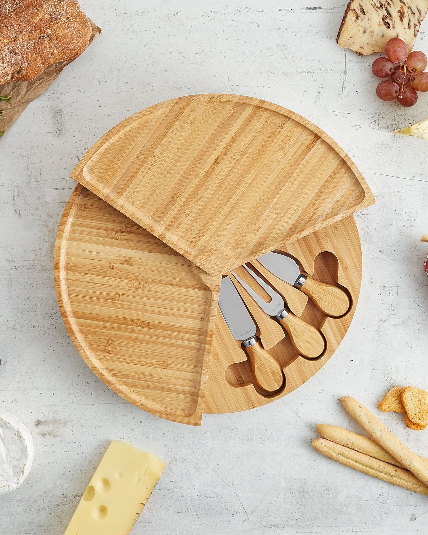 Bamboo Round Cheese Board
