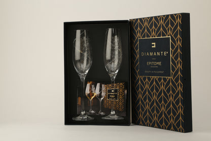 Diamante's Silhouette Champagne Flute