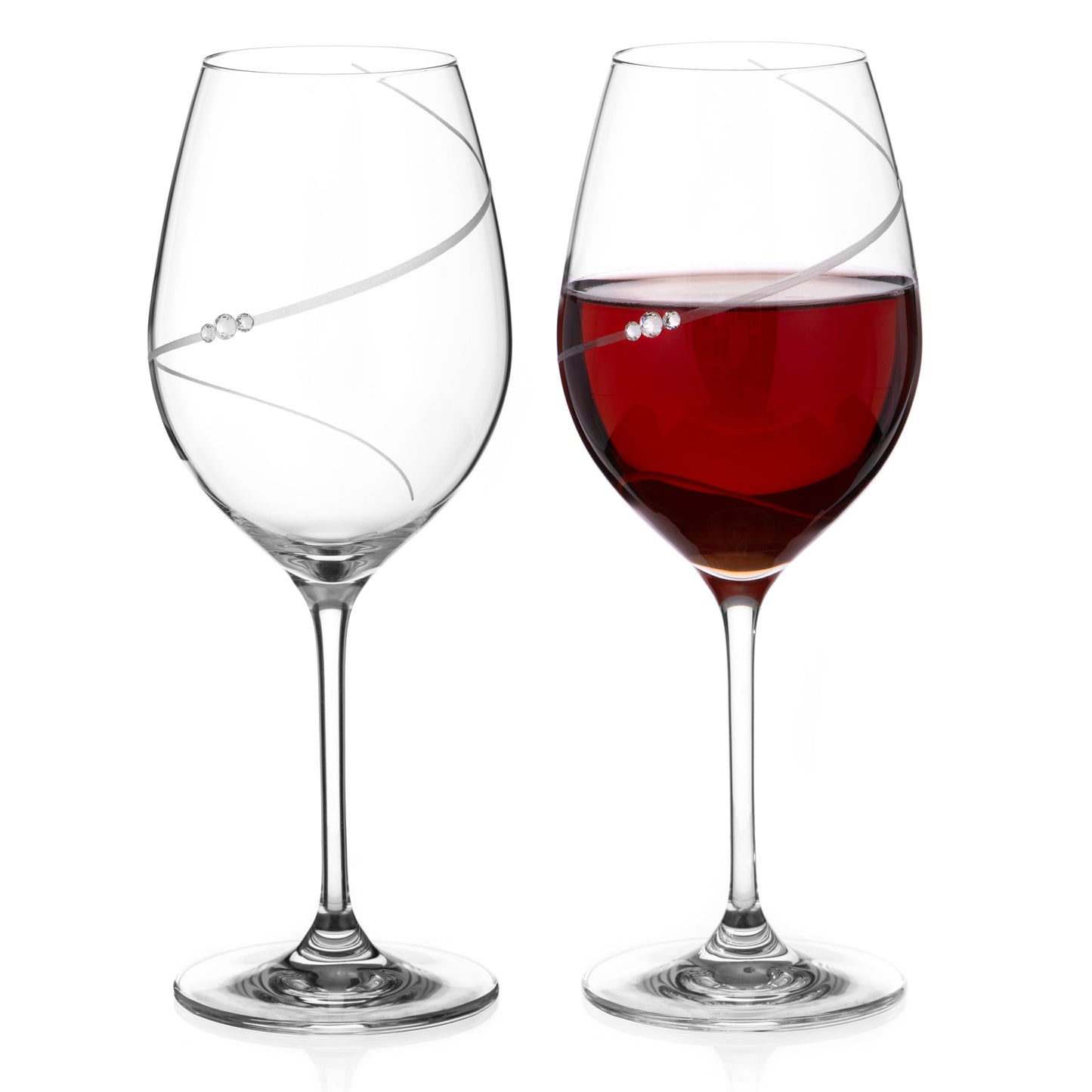 Silhouette Red Wine Glass