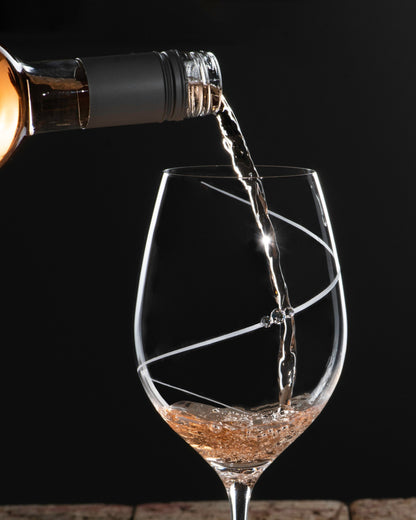 Diamante's Silhouette Red Wine Glass