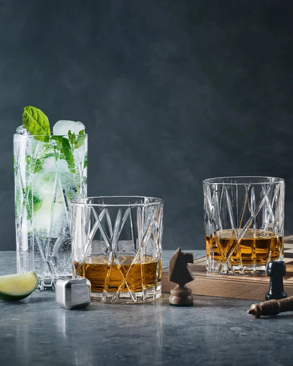 Modern Whisky Tumbler, Set of 6