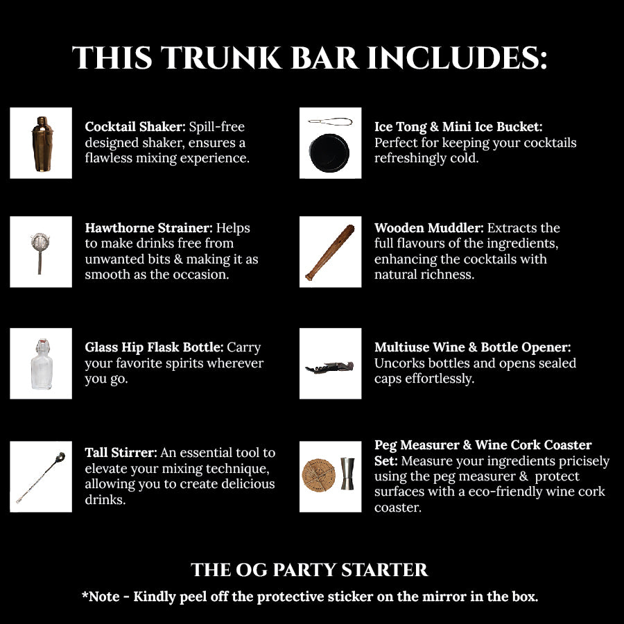 Portable Trunk Bar, Matte Black